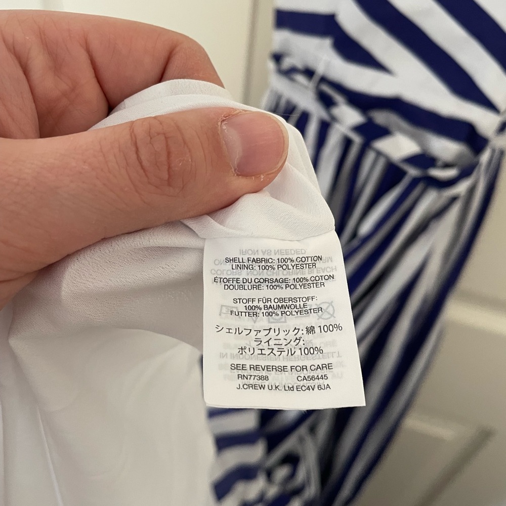 J. Crew Blue and White Striped Maxi Dress - Picture 8 of 14